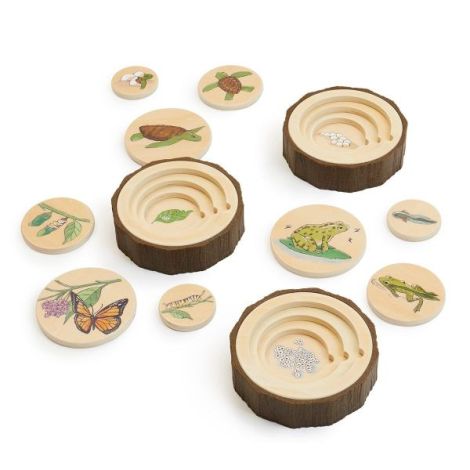 Set 3 Puzzle-uri Educative Ciclurile Vieții Guidecraft