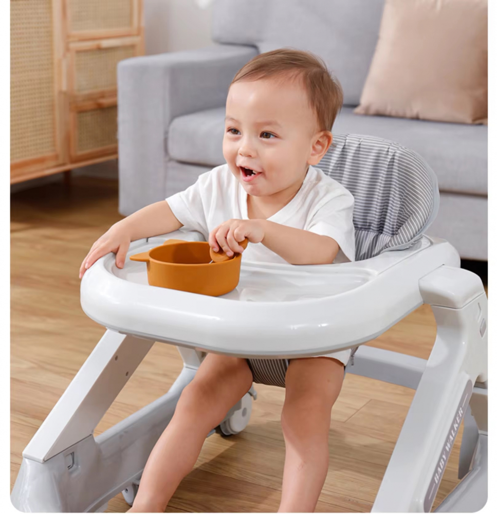 Premergator Little Mom Driver Grey, Scaun Reglabil, Roti Pivotante - imagine 4