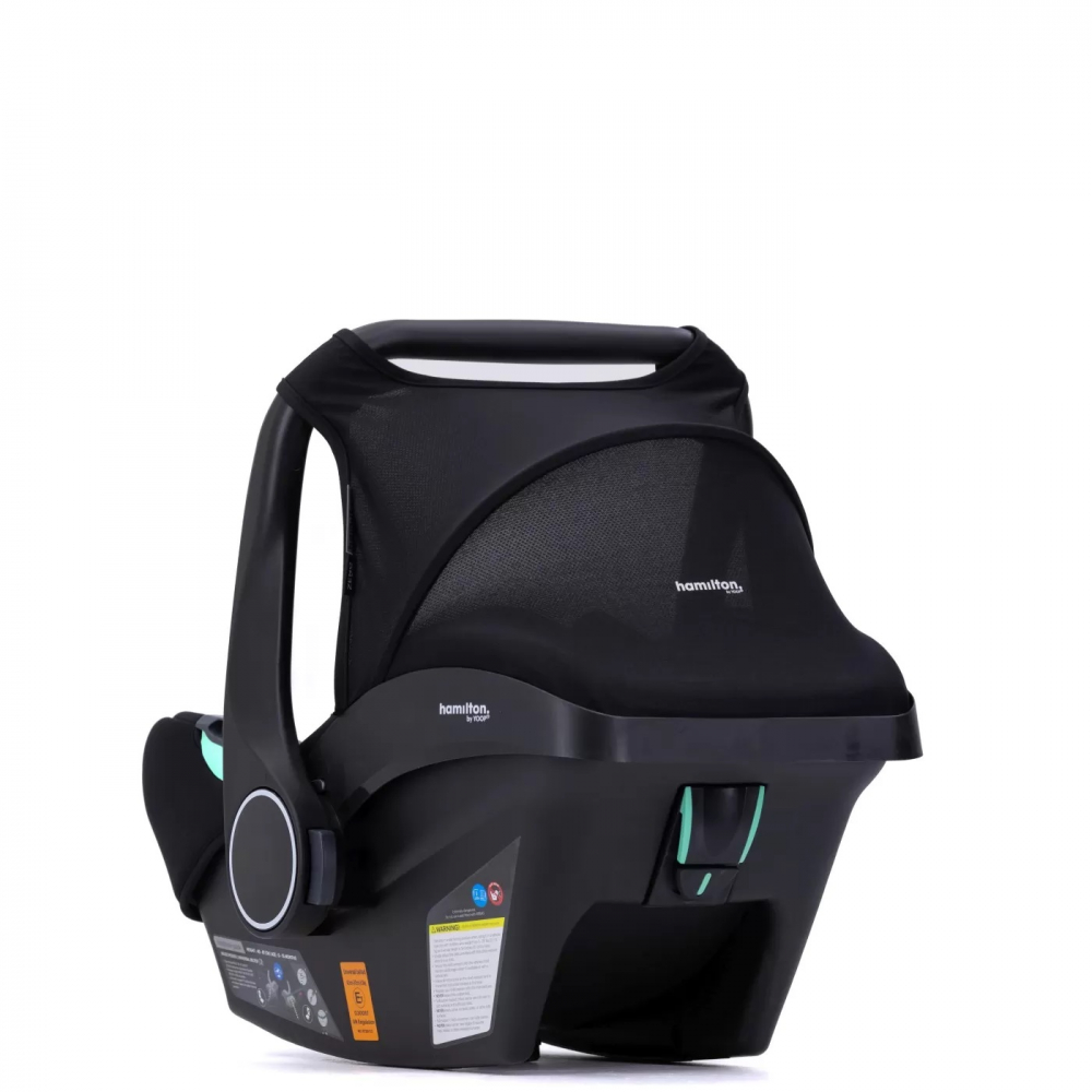 Scoica Auto Zeno i-Size Hamilton, Black, 0-15 luni - imagine 11