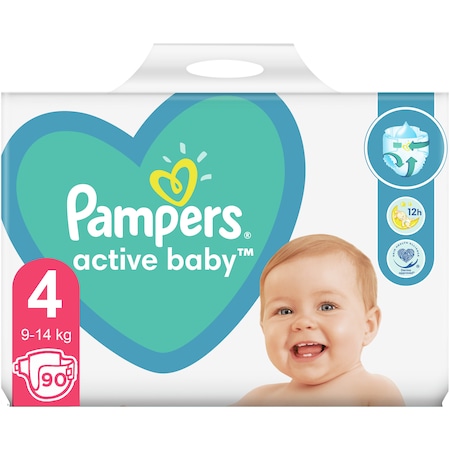 Scutece Pampers Active Baby 4, 90 buc - imagine 6