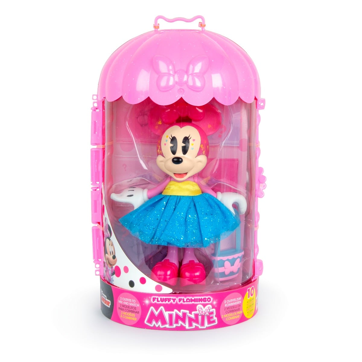 Figurina Disney Minnie Mouse Fluffy Flamingo cu Accesorii