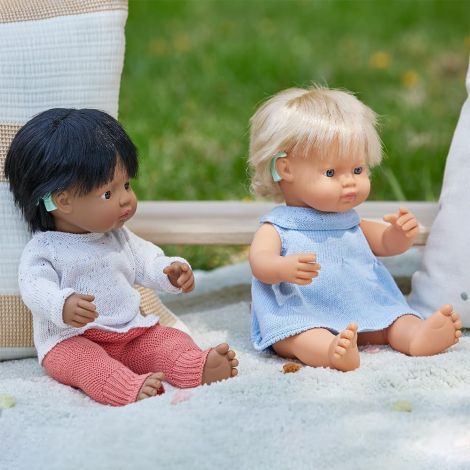 Păpușă Miniland cu Aparat Auditiv, 38 cm - imagine 6