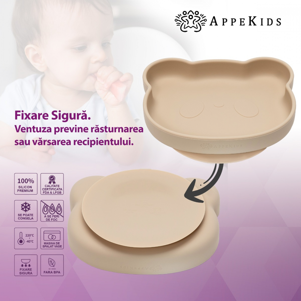Set Diversificare AppeKids 5 Piese Panda Beige