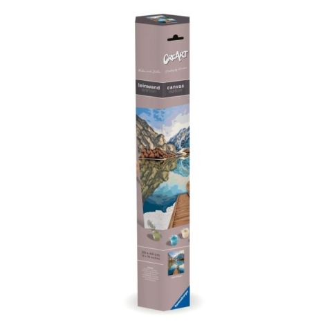 Pictura pe Numere Canvas | Ravensburger Vedere la Lac - imagine 4