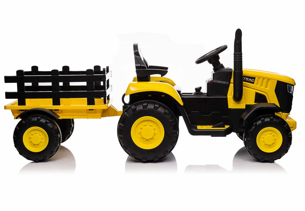 Tractor Nichiduta Track Yellow 12V Kids - imagine 4