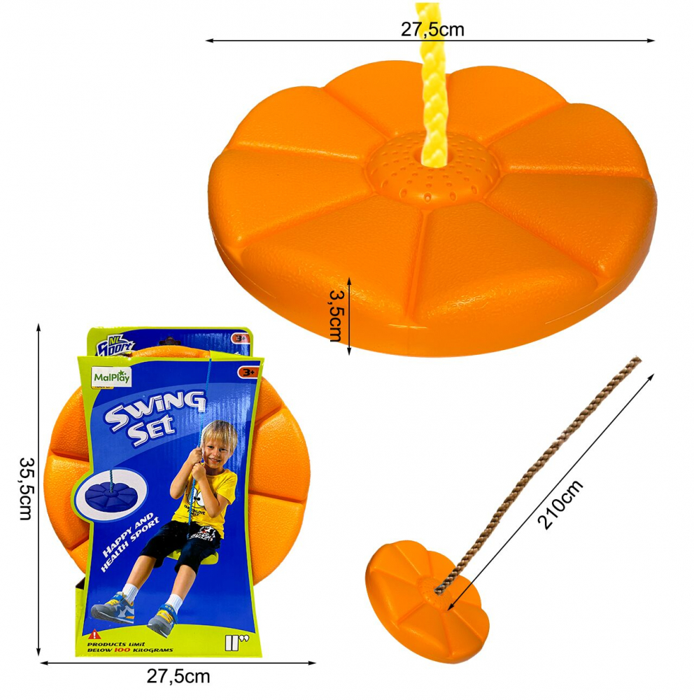 Leagan Malplay Orange Flower pentru Gradina
