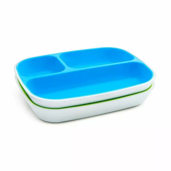 Set 2 Farfurii Splash Munchkin Compartimentate