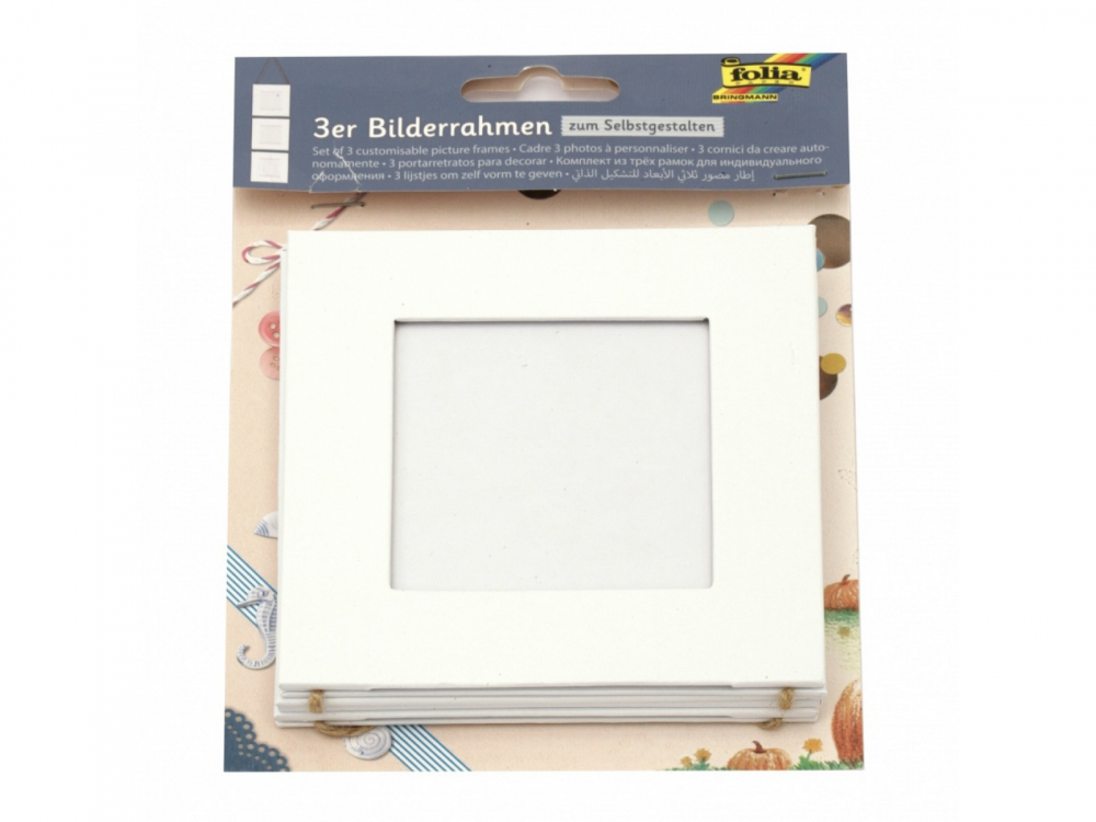 Set Rame Foto Folia 3 Bucăți - Decor Personalizat