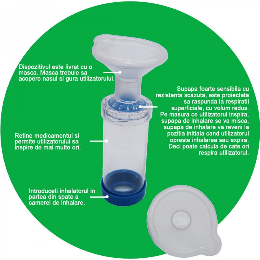 Camera Inhalare Kidscare cu Masca Copii | Sigură și Eficientă - imagine 3