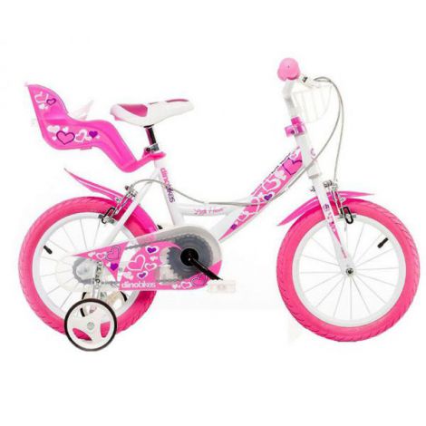 Dino Bikes 14" Bicicleta Fetite | Cos Papusa