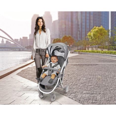 Carucior Asalvo Cotton Bej - Design și Confort - imagine 7