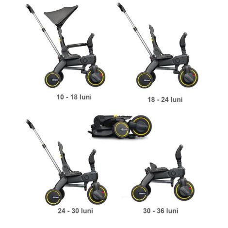 Doona Liki Trike S1 Grey Hound - Tricicleta Compactă - imagine 6