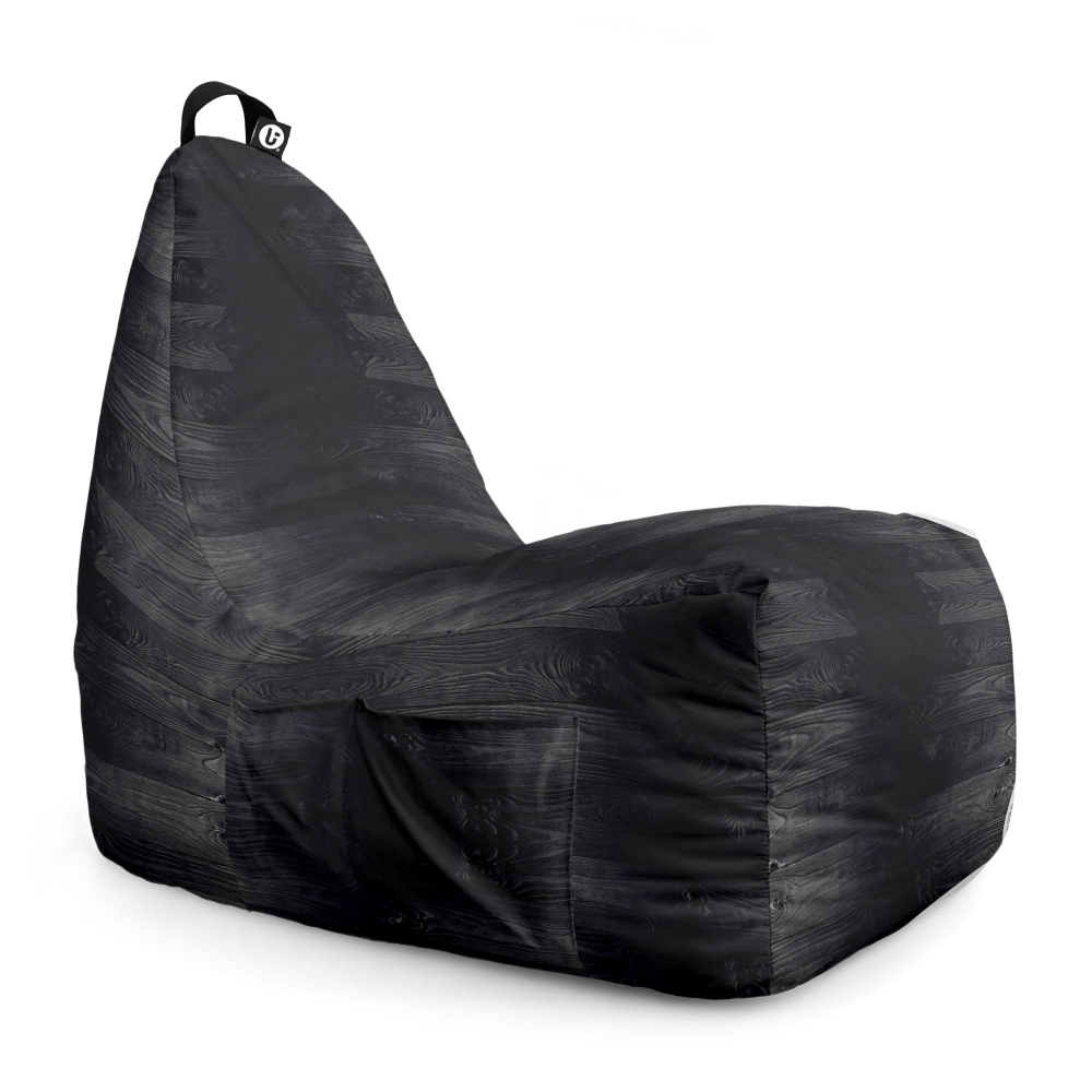 Fotoliu Puf Chill XL Updeco, Lemn Negru - imagine 6
