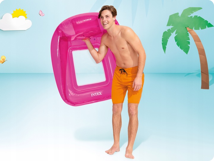 Saltea Gonflabilă Tip Fotoliu Intex Pink