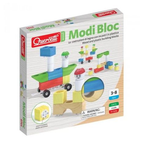 Modi Bloc Quercetti - Joc Constructie Lemn și Plastic