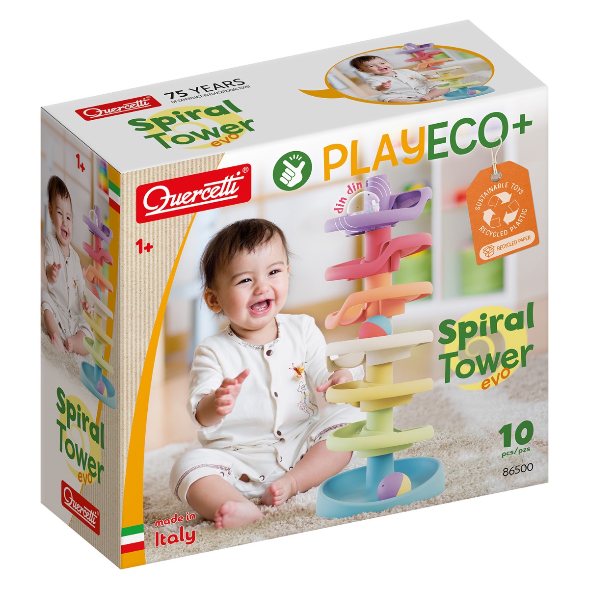 Set Turn Spirala Quercetti Eco, 10 Piese