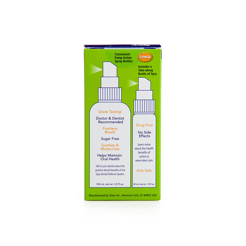 Spray Gura Xlear Menta, Xylitol Natural, 2x134ml