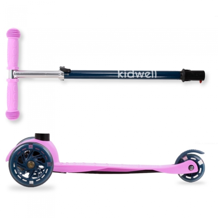 Trotineta Kidwell Uno Violet, LED, 3 ani+ - imagine 5