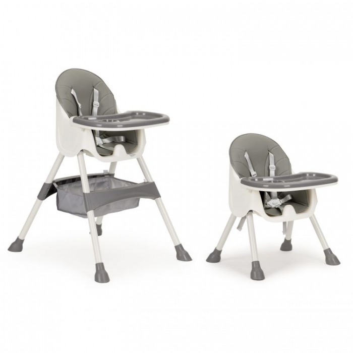 Scaun de masă 2 în 1 Ecotoys Gri HC-823 - imagine 6