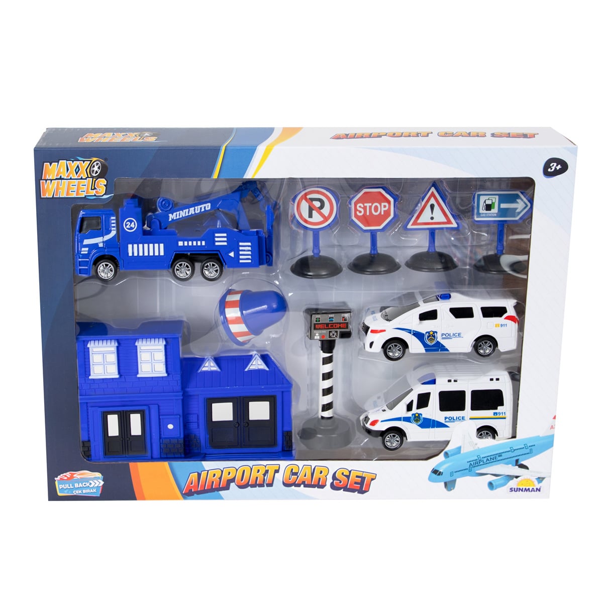 Set Masinute Politie Maxx Wheels City Police