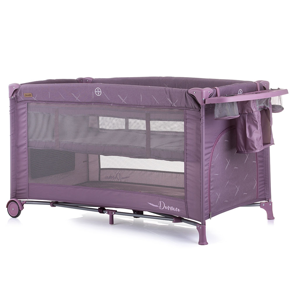 Patut pliabil Chipolino Dorme Lilac, 2 nivele