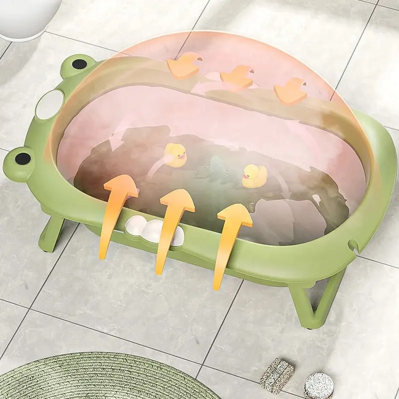 Cadită Pliabilă Little Mom Verde cu Termometru - imagine 7
