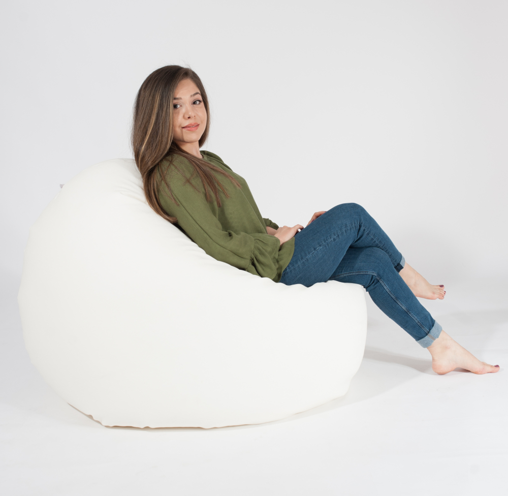 Fotoliu Relaxo XL White | Pufrelax Confort - imagine 4