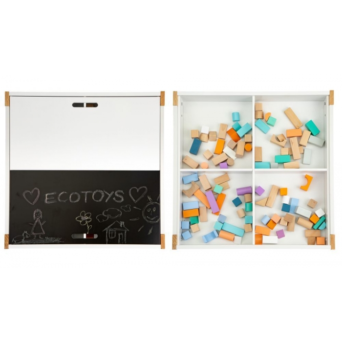 Set masă și 2 scaune Ecotoys cu tabelă