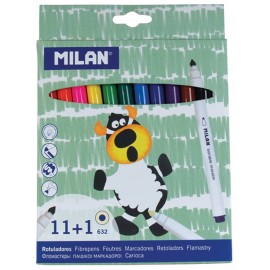 Set 11+1 Carioci Colorate Milan, Pe Bază de Apă