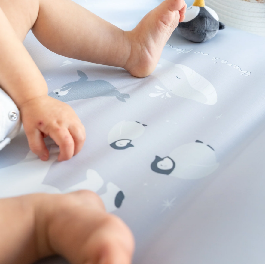 Saltea infasat Bonjourbébé cu protectie laterala