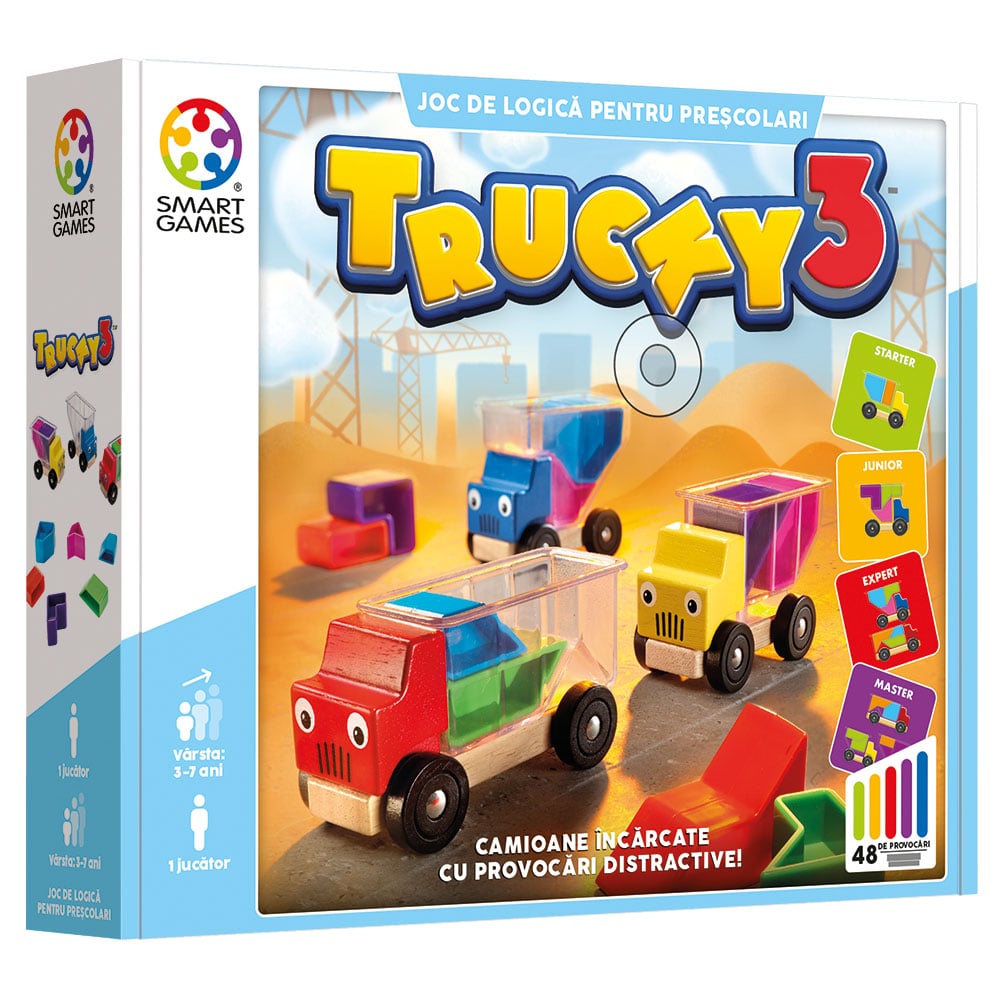 Trucky 3 Smart Games: Joc de logică cu 48 de provocări