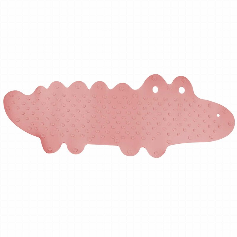 Bocioland Covoras Baie Antiderapant Crocodile Pink - imagine 3