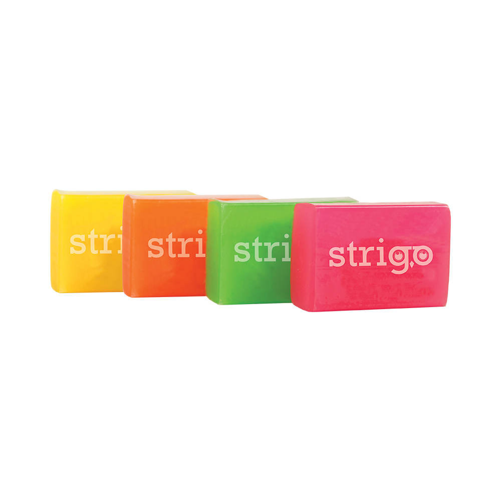 Guma de șters Strigo Neon | Ștergere curată