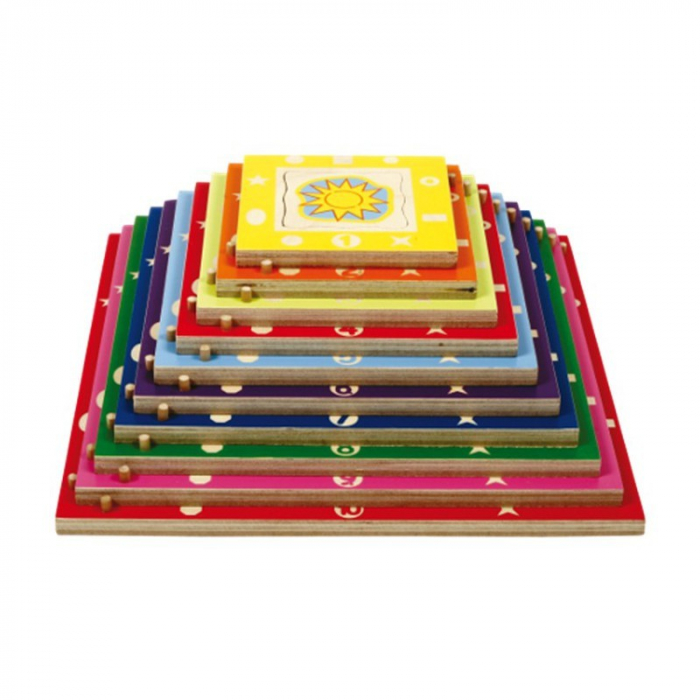 Piramidix Beleduc | Puzzle Educativ Lemn 3D