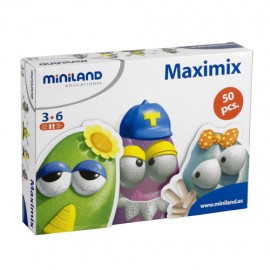 Set Educativ Maximix Miniland, 50 Piese, Creativitate
