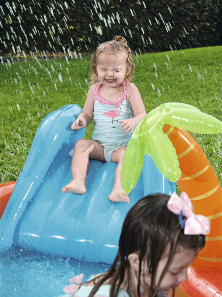 Piscina Gonflabila Bestway cu Tobogan si Stropitori