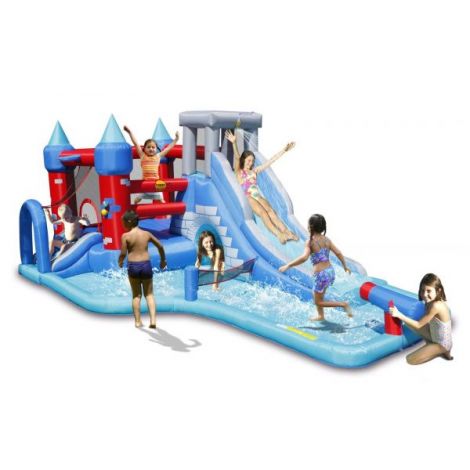 HappyHop Splash Park - Centru de joacă gonflabil cu apă - imagine 8