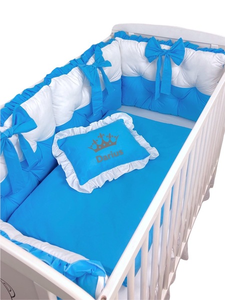 Set Lenjerie Pat Bebe Deseda, 4 Perne, Turquoise