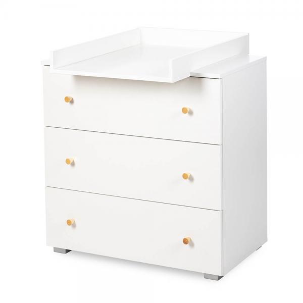 Set Mobilier Klups Karolina Alb-Natur Camera Copii - imagine 4