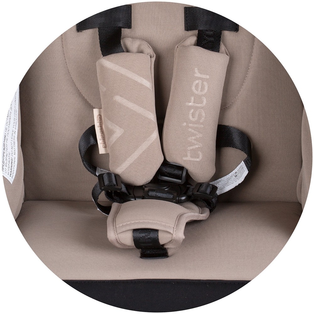 Carucior Chipolino Twister, Sezut Rotativ, Macadamia - imagine 5