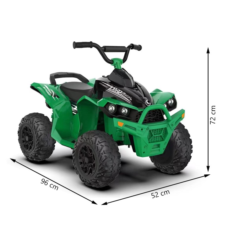 ATV Electric Procart Verde 2x35W pentru Copii 3-8 Ani