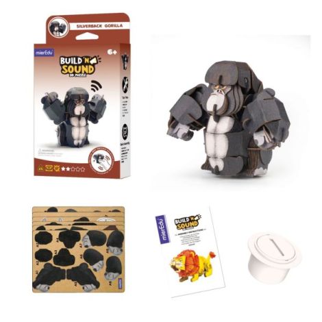 Puzzle 3D Gorila Sunet Mieredu - imagine 4