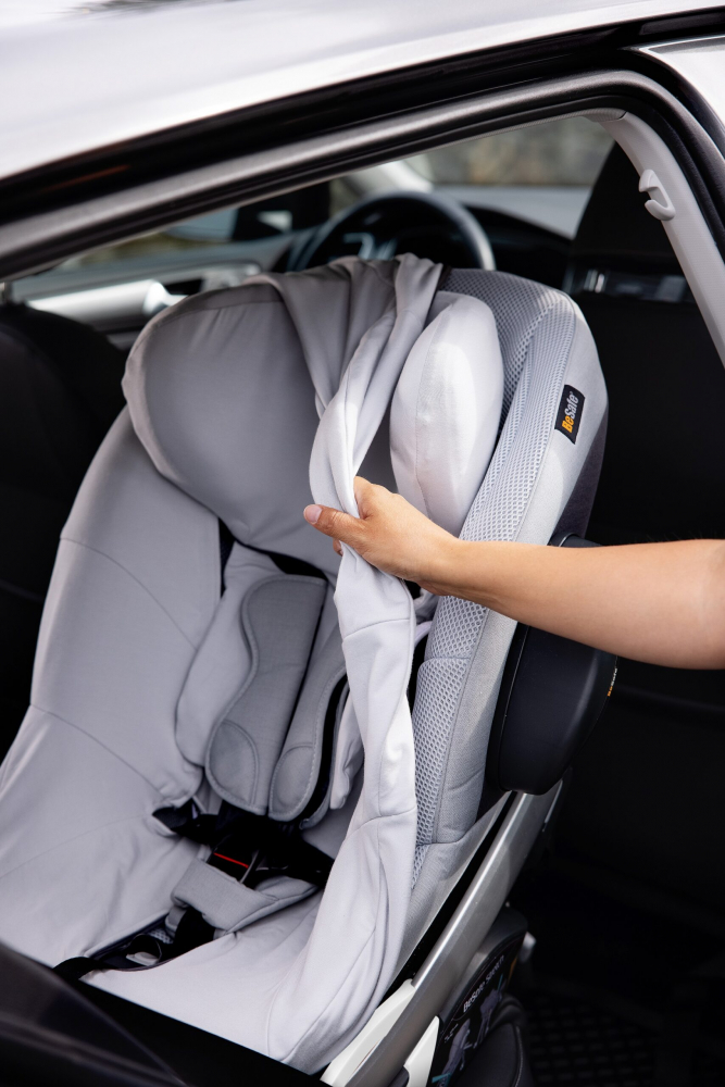 Husa Scaun Auto BeSafe iZi Stretch Glaciar Grey - imagine 2