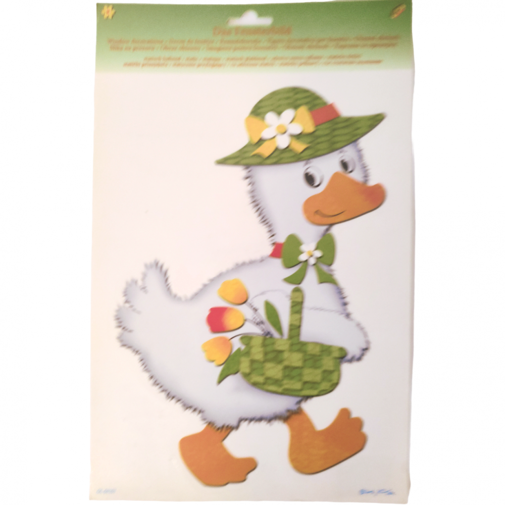 Sticker Fereastră Rățușcă OEM | Fără Urmă de Adeziv