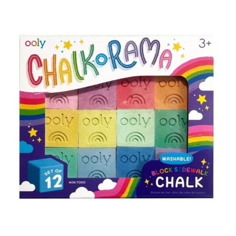 Ooly Chalk-O-Rama 12 Cuburi Creta Lavabila