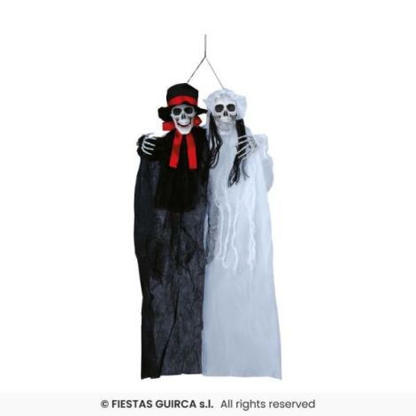 Decor Scheleti Cuplu Halloween 90cm Widmann - imagine 2