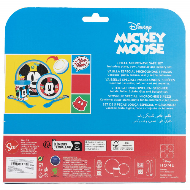 Set Masa Stor Mickey Mouse 5 Piese - imagine 2