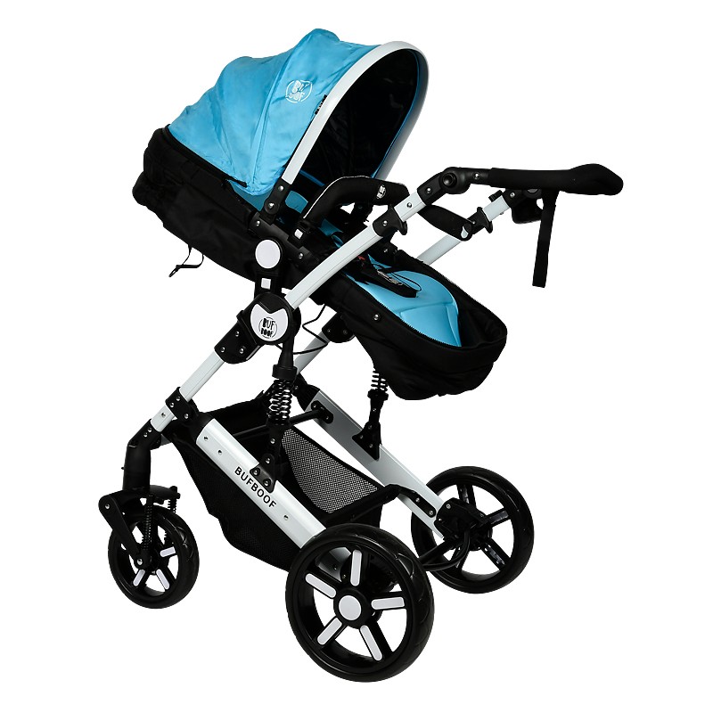 Carucior 2in1 Reversibil Buf Boof X2 Blue, Aluminiu - imagine 6