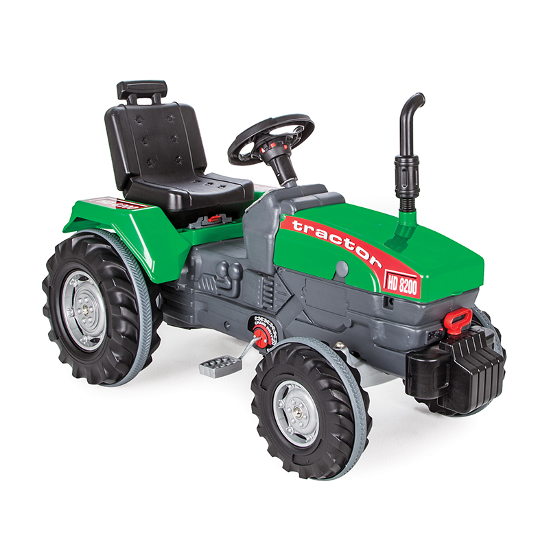 Tractor Pedale Pilsan Green cu Scaun Reglabil