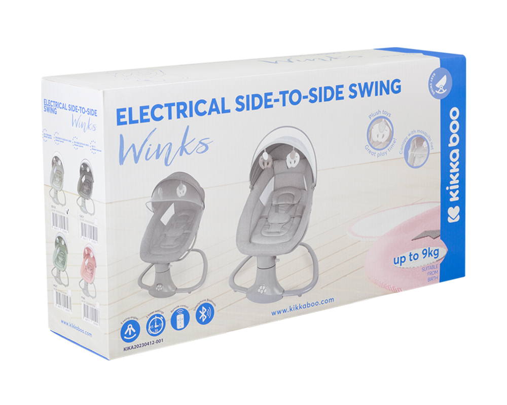 Leagan Electric Kikkaboo Winks Bluetooth Grey - imagine 2